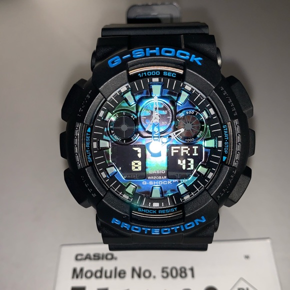 Casio Accessories | Casio G Shock Ga0cb1a Men Blue Camouflage Watch |  Poshmark